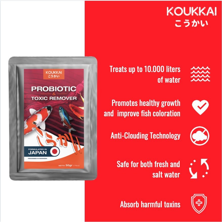 Jual Probiotic & Toxic Remover Bakteri Penyerap Racun Air Obat Ikan ...
