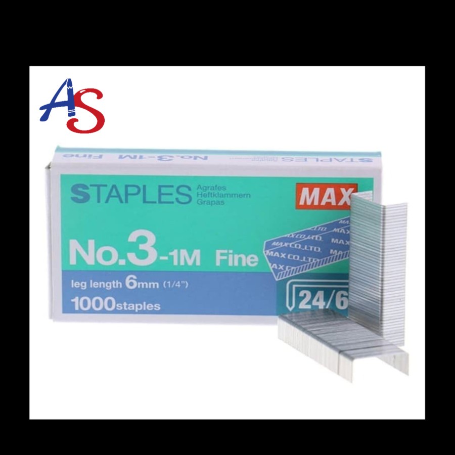 Jual Isi Staples Max No. 3-1M / Refill Stapler No.3-1M | Shopee Indonesia