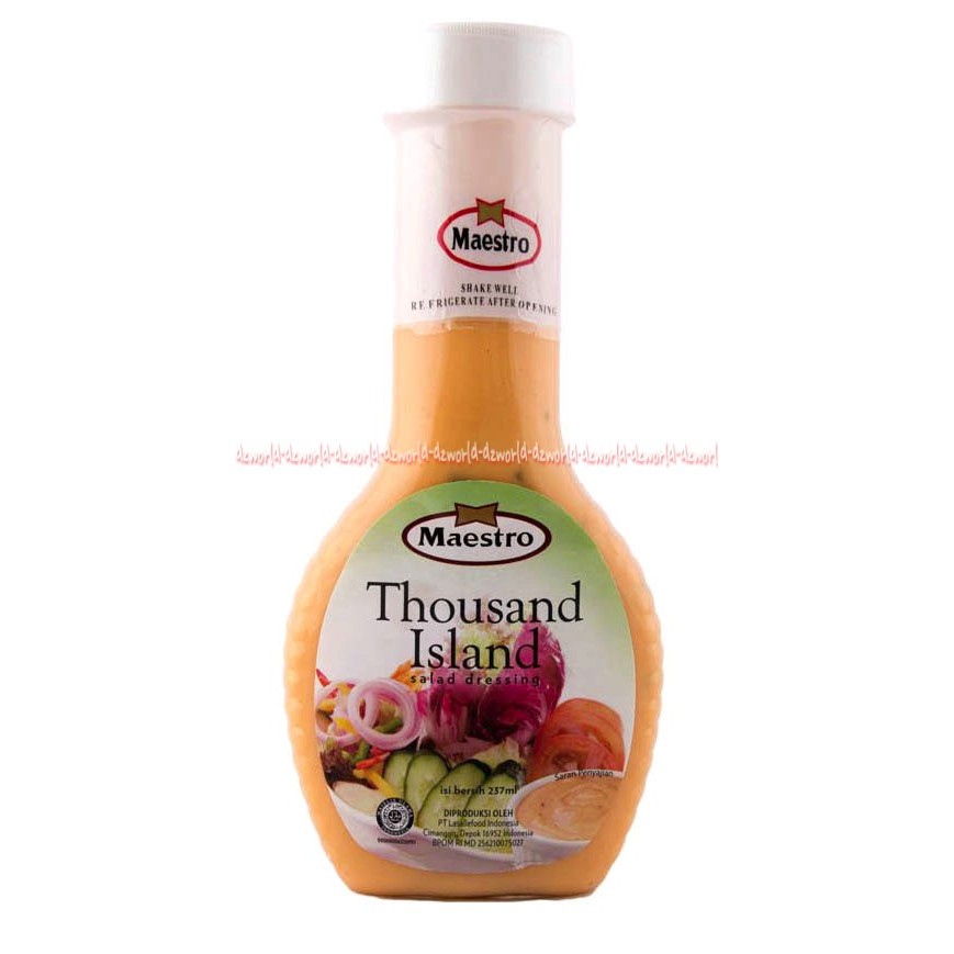 Jual Maestro Thousand Island 237ml Salad Dressing Tousand Iland Kemasan ...