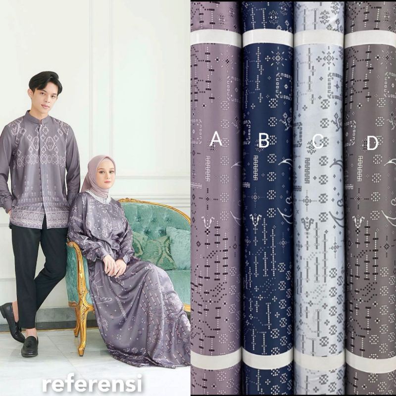 Jual Kain D. Silk Mengkilap Motif Alam Semesta Harga Setengah Mete ...