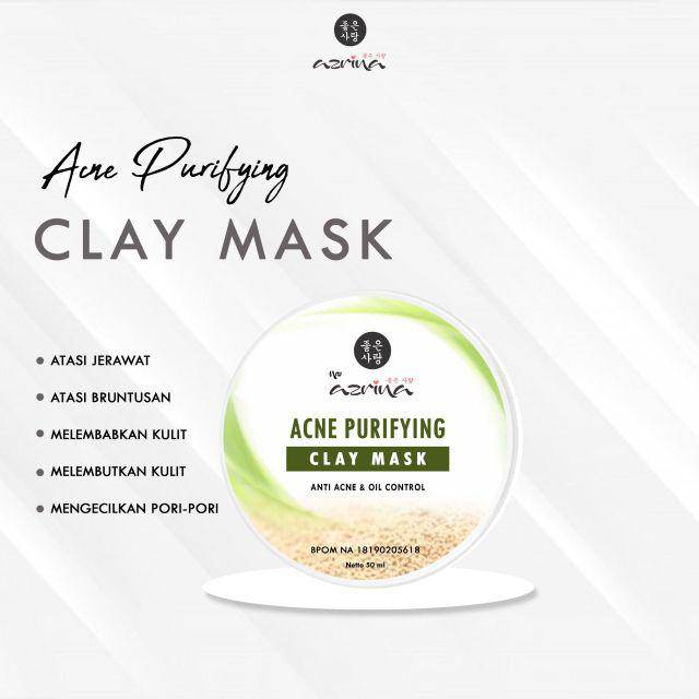 Jual Acne Purifying clay mask azrina beauty | Shopee Indonesia