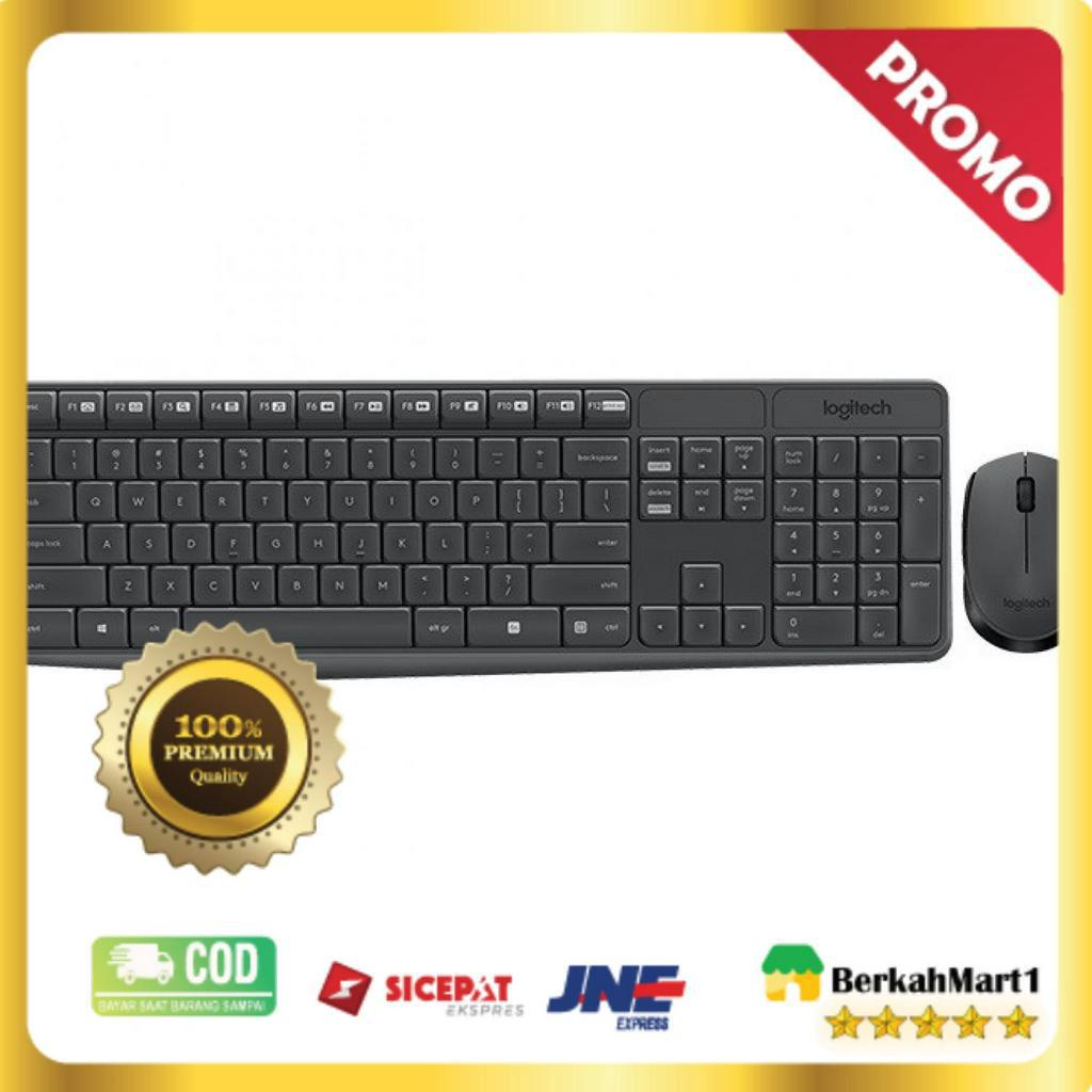 Jual wireless keyboard with mouse combo mk235 shopee indonesia