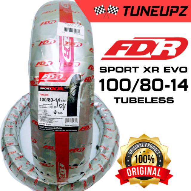 Jual FDR SPORT XR EVO 100/80-14 BAN TUBELESS MATIC RING 14 HONDA VARIO ...