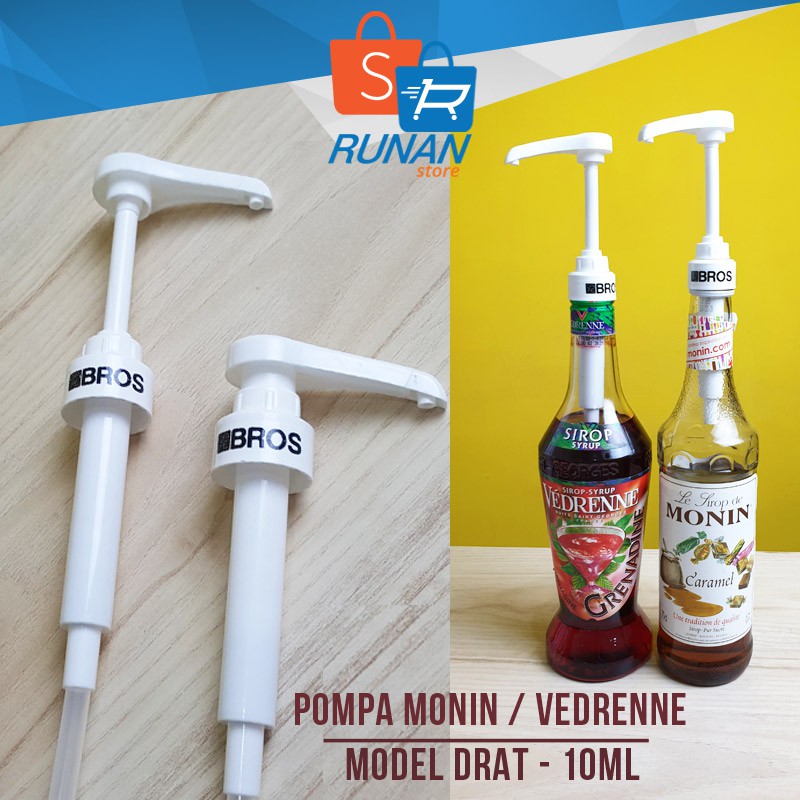 Jual Pompa Botol Syrup Monin Drat Putih - Syrup Pump White - Monin ...