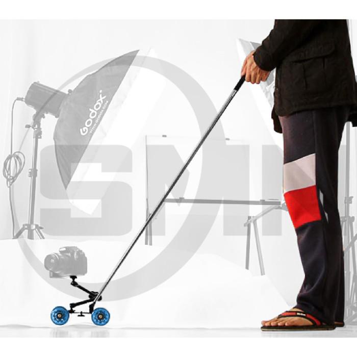 Dolly Skater Per Macchine Fotografiche - Slider Per DSLR Con Carico 10kg E Ruote In Silicone