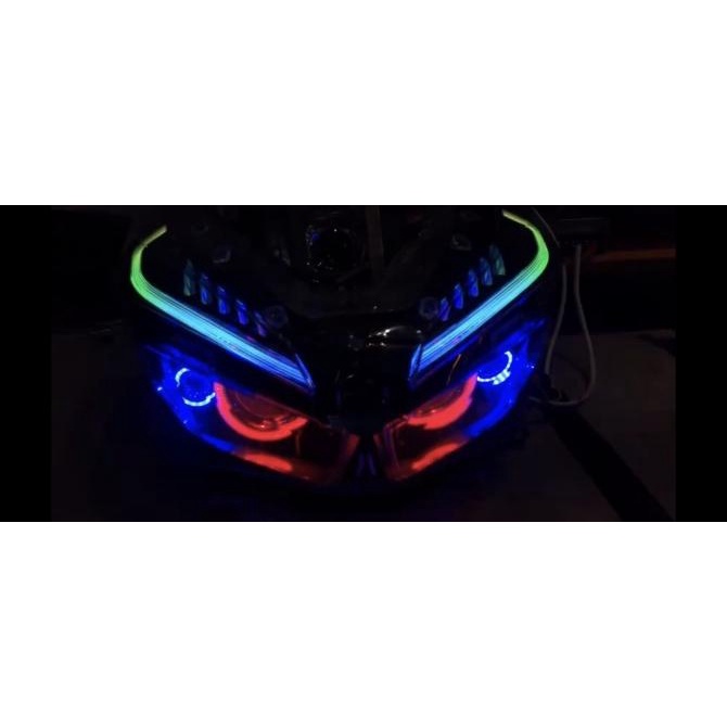 Jual Headlamp Honda Vario 125 150 Plus Projector Rgb Dan Alis Rgb