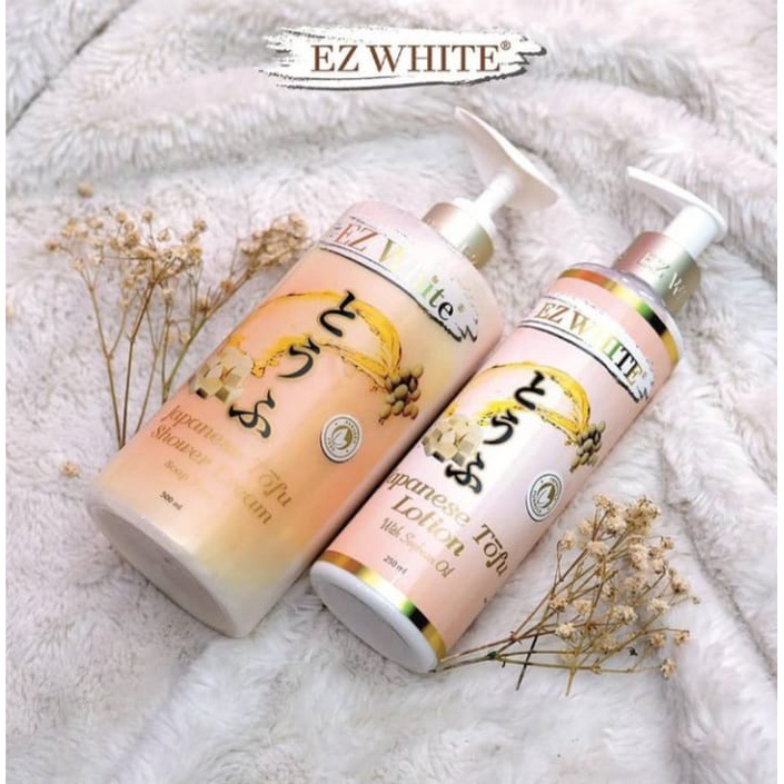 Jual Ez white Hand Body lotion Japanese tofu 250mg dan Shower Cream
