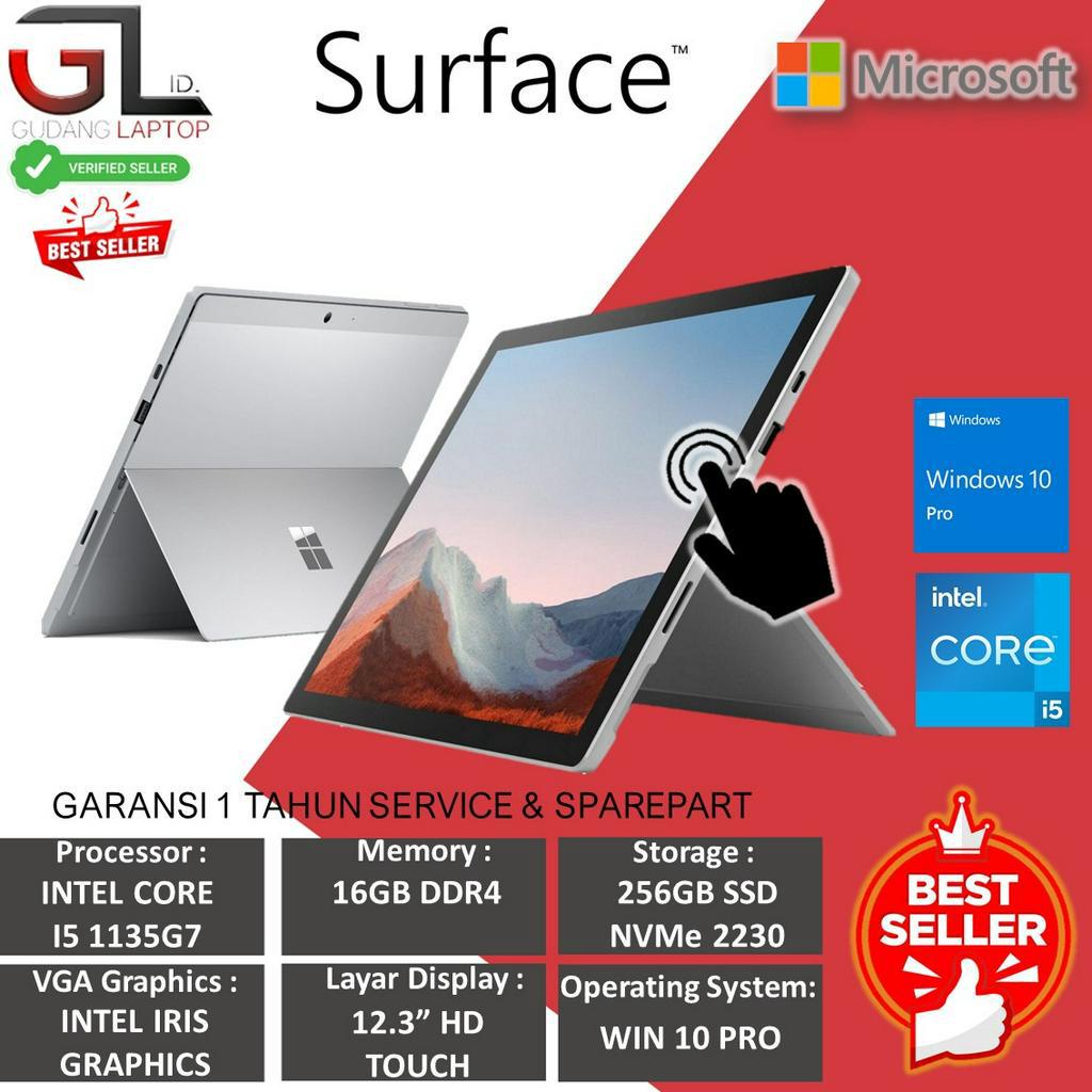 Jual Laptop Touchscreen 2in1 Microsoft Surface Pro 7 Plus i5 1135G7 Gen ...