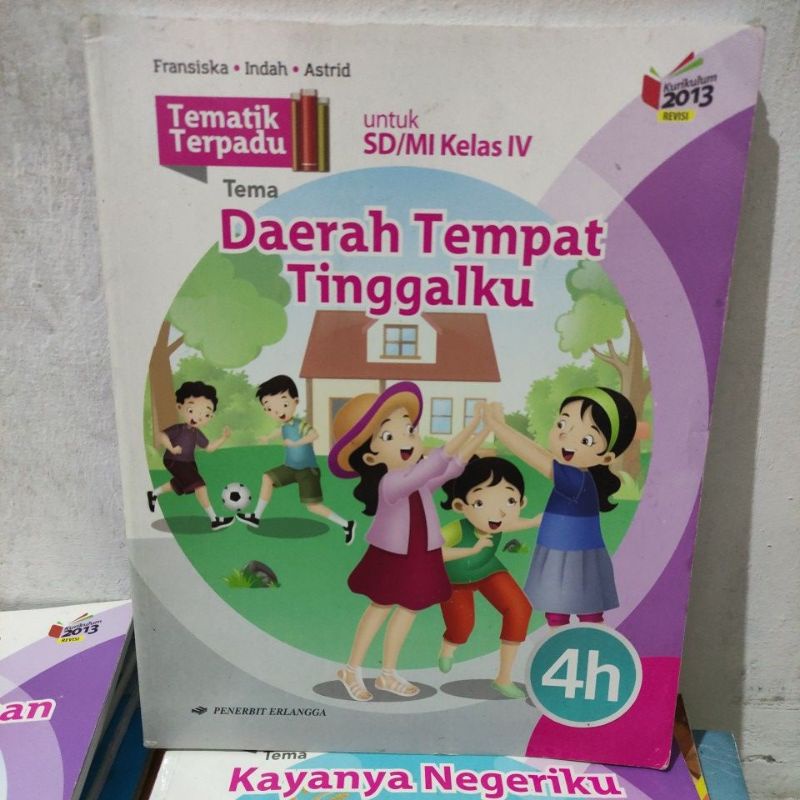 Jual Buku Bekas Tematik Terpadu 4h Penerbit Erlangga Daerah Tempat