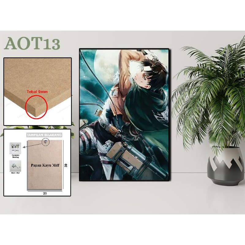 Jual Poster AOT/Hiasan Dinding Anime Attack On Titan/Wall Decor/Poster