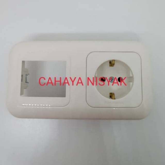 Jual Stop kontak + frame seri atau engkel lebar panasonic NCP | Shopee ...
