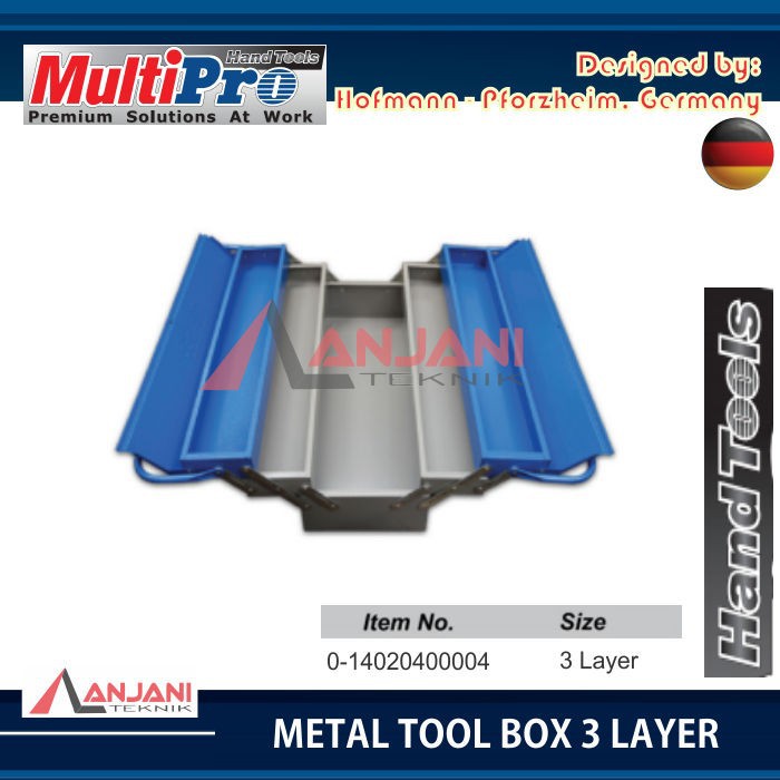 Jual TOOL BOX BESI METAL 3 LAYER SUSUN MULTIPRO TOOLBOX KOTAK PERKAKAS ...