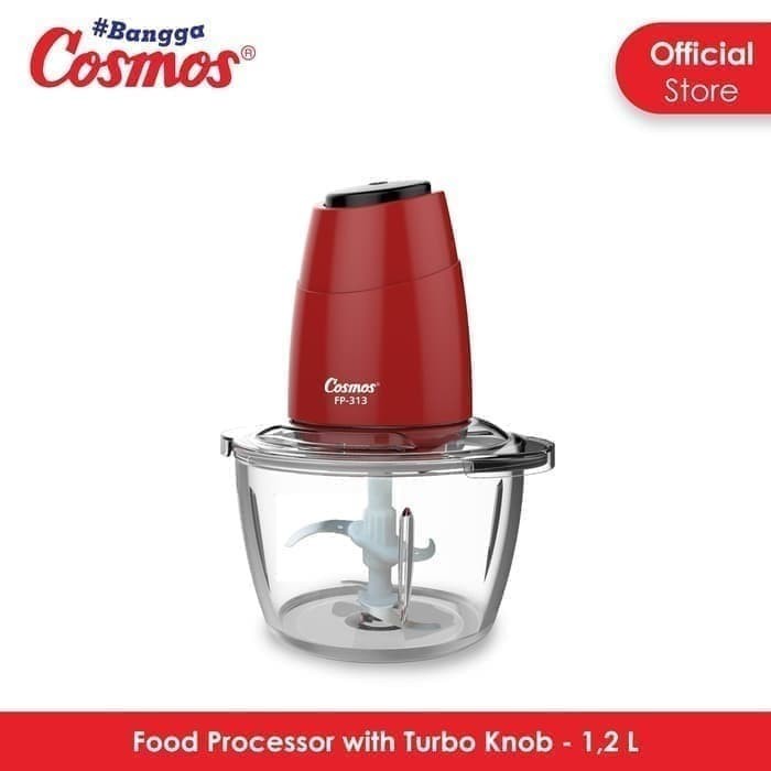 Jual COSMOS - FP-313 Food Processor Blender Turbo Knob Chopper Daging ...