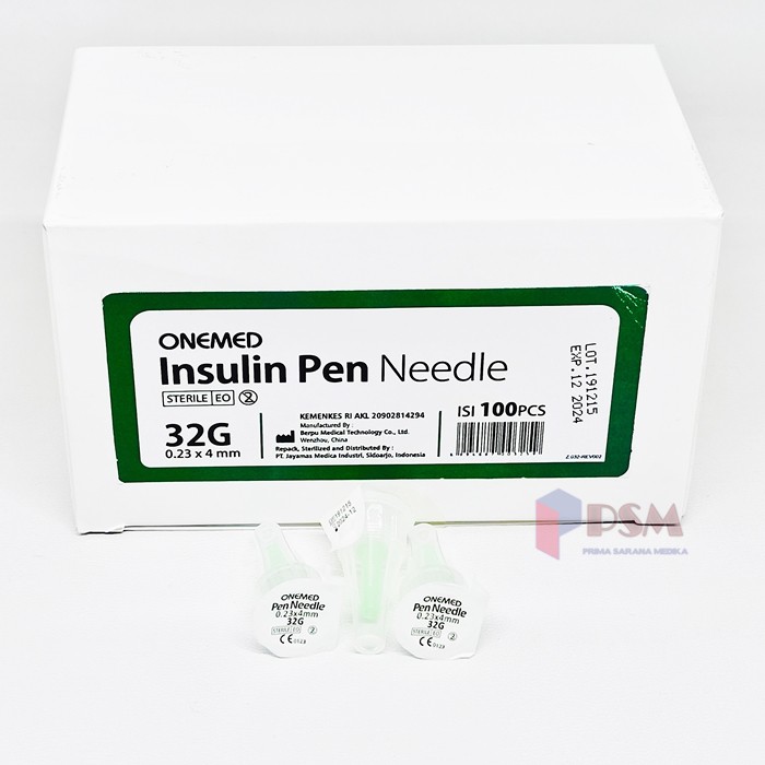 Jual Pen Needle Jarum Insulin Onemed 32Gx4mm / sejenis Ultra Fine BD