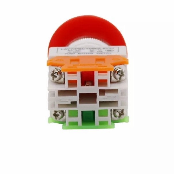 Jual Emergency Stop Push Button Switch LAY37-11ZS DSPT NO NC 660V AC ...