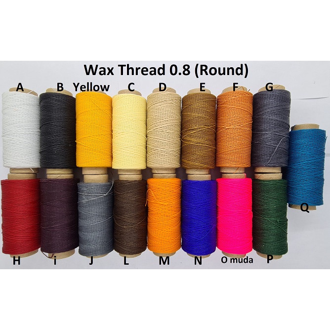 Jual Rounded Wax Thread | Benang Lilin Bulat | 1 ROLL = 200 meter ...