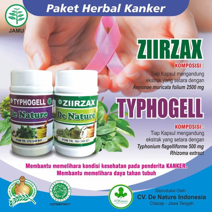 Original Obat Kanker Serviks/Kista/Payudara/Darah/Tumor Herbal De Nature