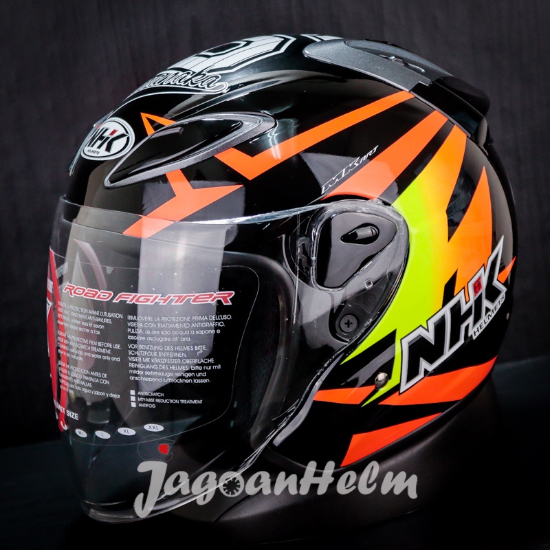 Jual NHK HELM R6 RYUSEI #2 GP EDITION | BLACK | R-6 HALF FACE R 6 ...
