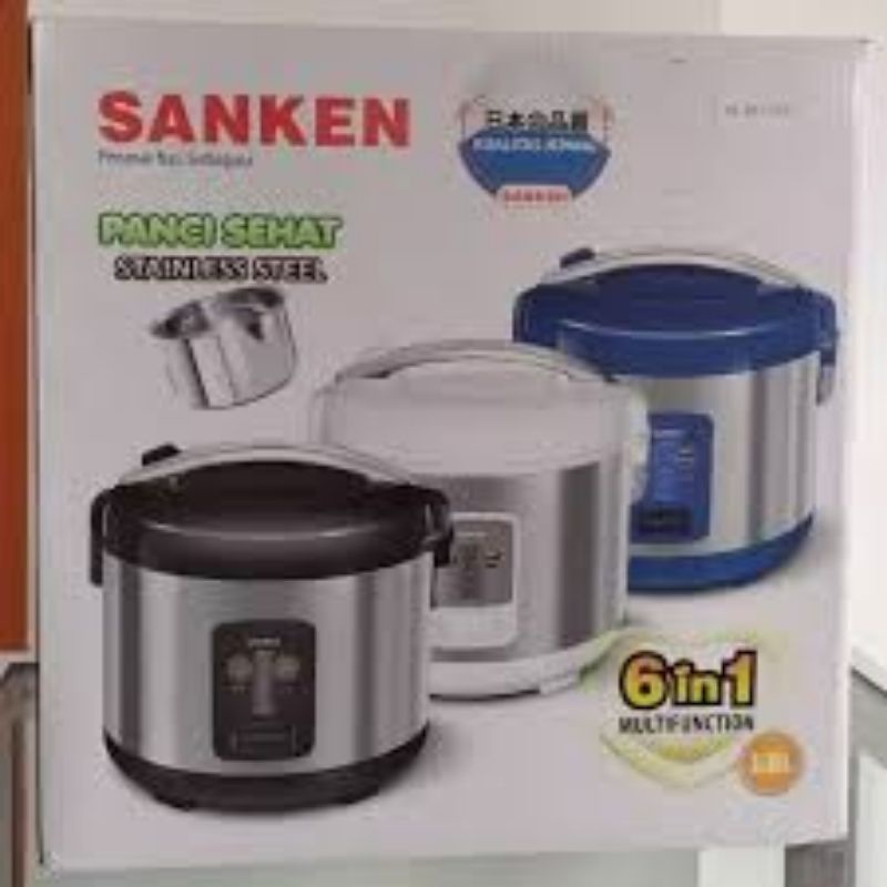 Jual Rice cooker stainless steel Sanken Sj2000/sj2100/sj2200 warna
