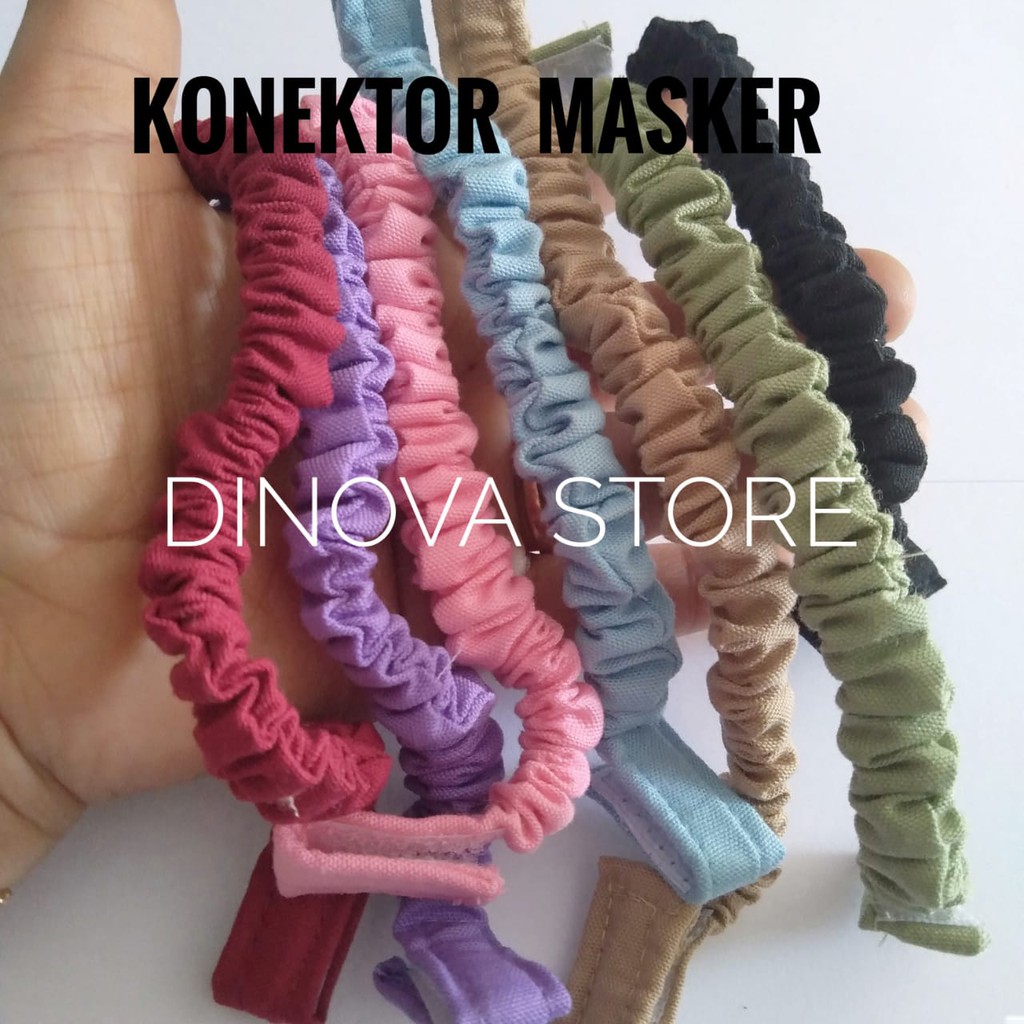 Jual konektor masker hijab/konektor hias masker/sambungan masker ...