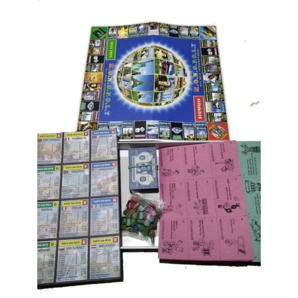 Jual Mainan Monopoly Universal international 2 in 1, monopoly ular ...