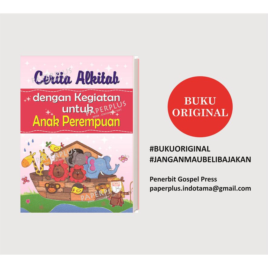 Jual Rohani Anak / Cerita Alkitab Dengan Kegiatan Untuk Anak Perempuan ...