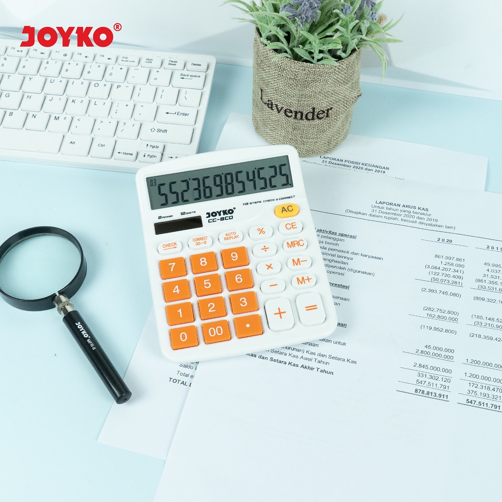 JOYKO Calculator Kalkulator CC-8 12 Digits Check & Correct (8)