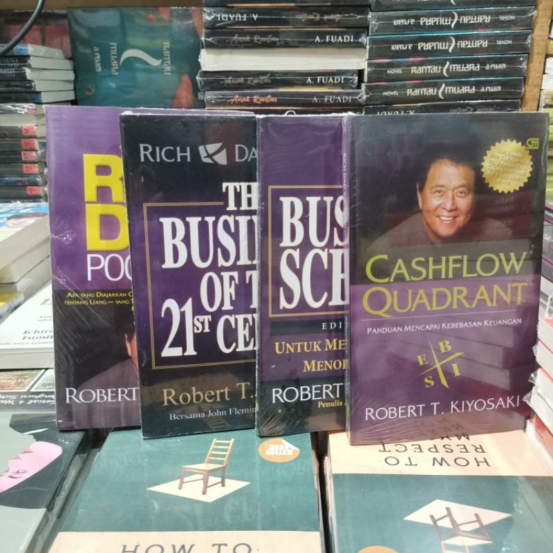 Jual Paket 4 Buku Rich Dad Poor Dad The Business School The