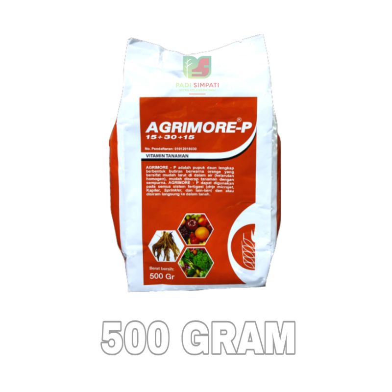 Jual PUPUK NPK AGRIMORE-P 500 GR ( ORANGE ) 15+30+15 | Shopee Indonesia