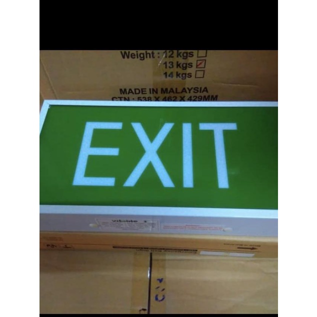 Jual Lampu Emergency Exit / Emergency Lamp Exit / Emergency Exit ...