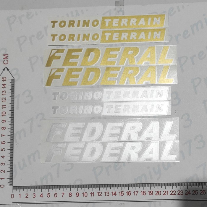 Jual Cutting Sticker Atau Sticker Cutting Federal Seri Torino Terrain ...