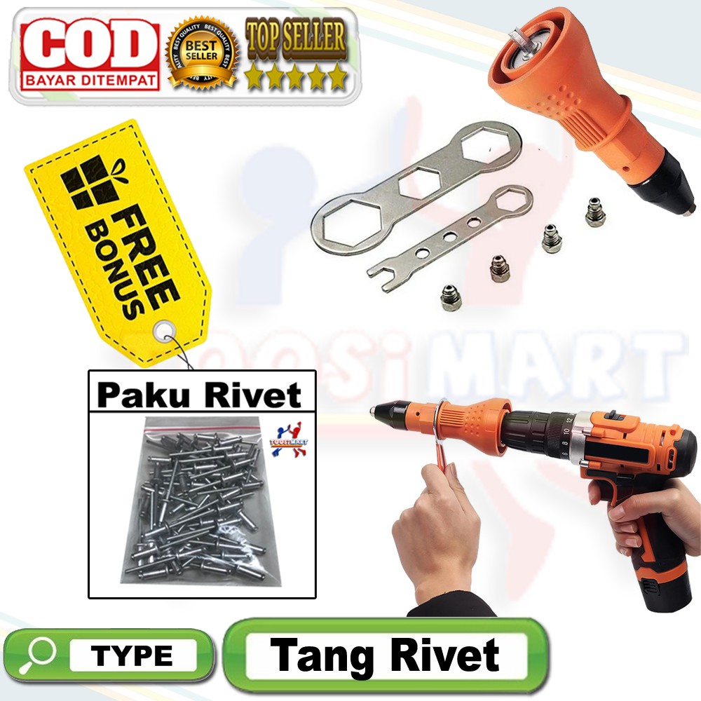 Jual Tang Ripet Bor Listrik Adapter - Tang Rivet Adaptor Rivet Gun ...