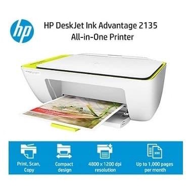 Jual HP DeskJet Ink Advantage 2135 All-in-One Printer | Shopee Indonesia