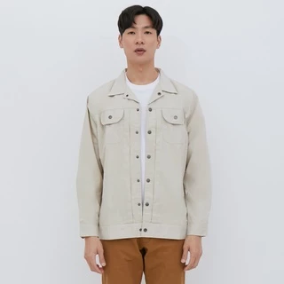 M231 Jaket Pria Coverall Panjang Cream 1877D