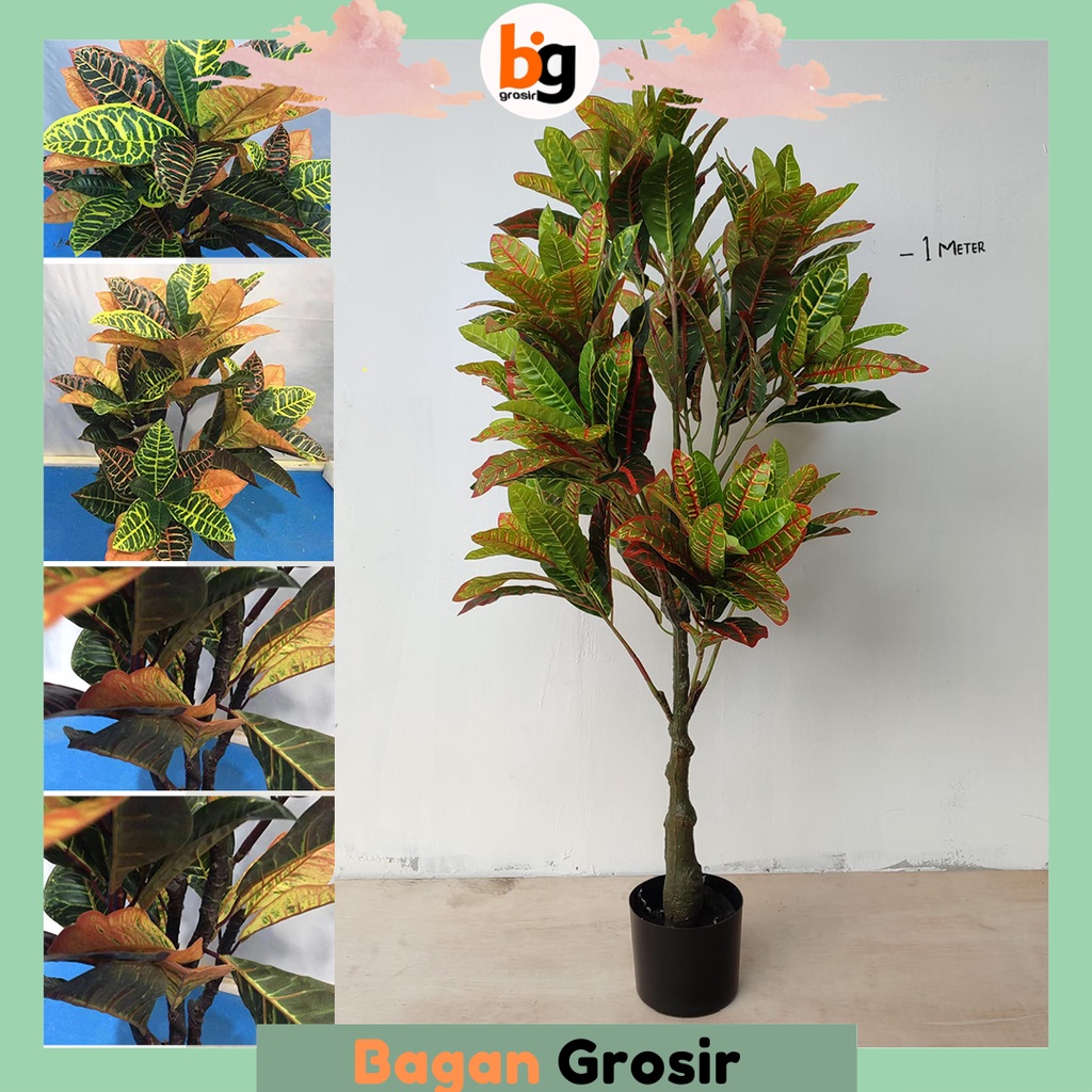 Jual BG / COD / POHON 95 CM HIASAN RUANGAN / POHON DAUN HIAS PLASTIK