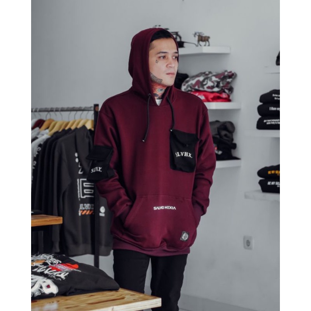 Jaket hoodie store shopee