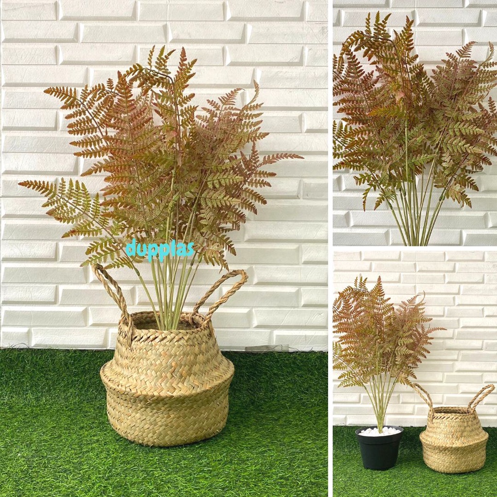 Jual Pohon Daun Pakis Boston X15 Latex Artificial Cover Pot Anyaman ...