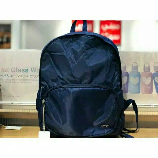 MINISO Minigo Foldable Backpack/Tas Ransel (Black,Grey,Pink)