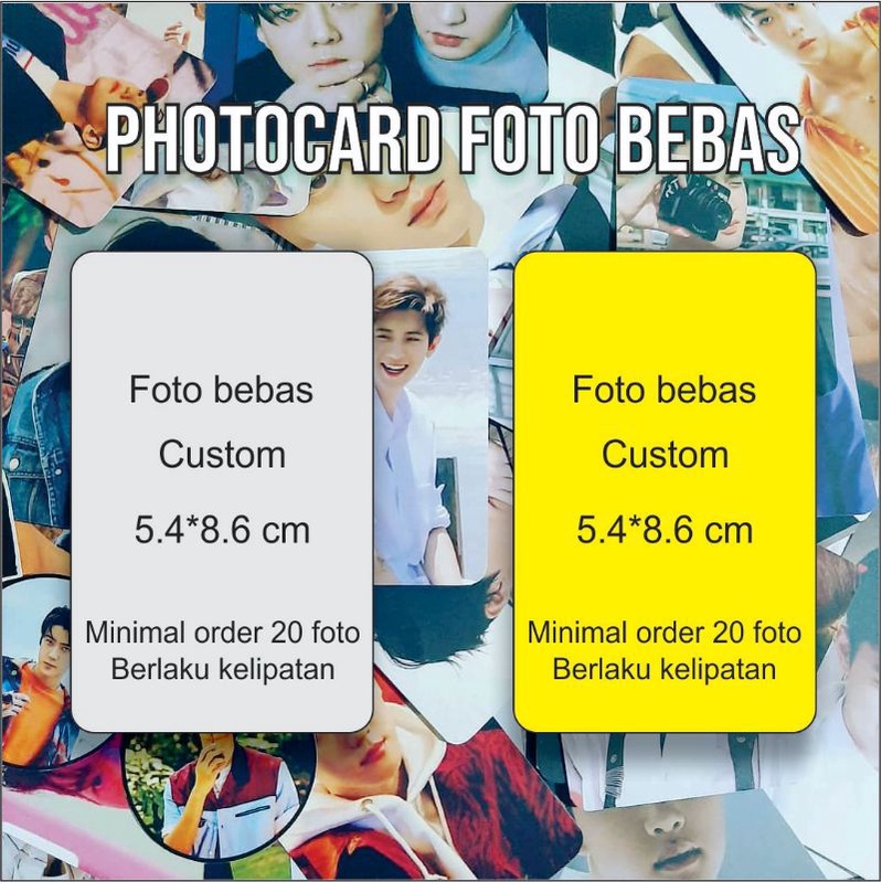 Jual Photocard Custom Foto Bebas Foto Dari Pembeli Shopee Indonesia 1021