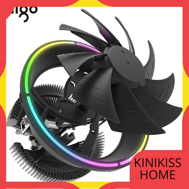 Jual Kipas Komputer Aigo CPU Cooler LED 120MM CPU Cooling Fan PWM ...