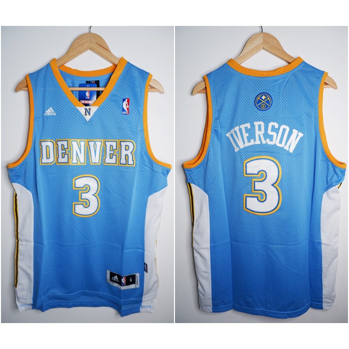 Jual Jersey Basket Nba Classic Hwc Denver 3 Allen Iverson Biru