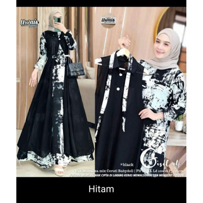 Jual BAJU GAMIS WANITA LEBARAN 2022 | Shopee Indonesia