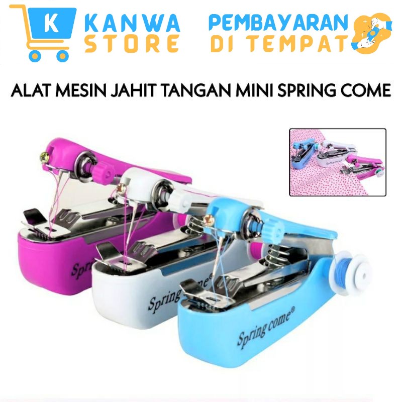 Jual Mesin Jahit Tangan Kecil Merk Spring Come Mini Portable Hand