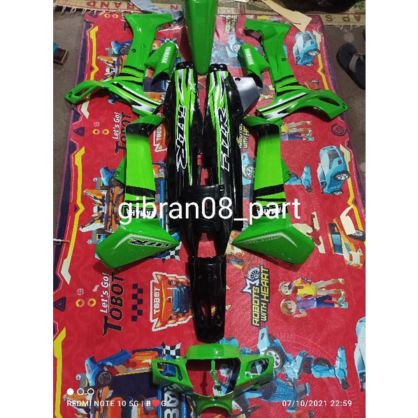 Jual COVER BODY YAMAHA FIZ R SE WARNA HIJAU HITAM FULLSET BODI BODY FIZ ...