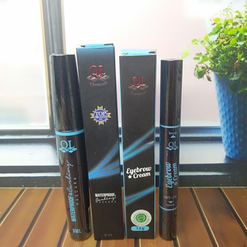 Jual Mascara QL +Eyebrow QL Waterproof | Shopee Indonesia