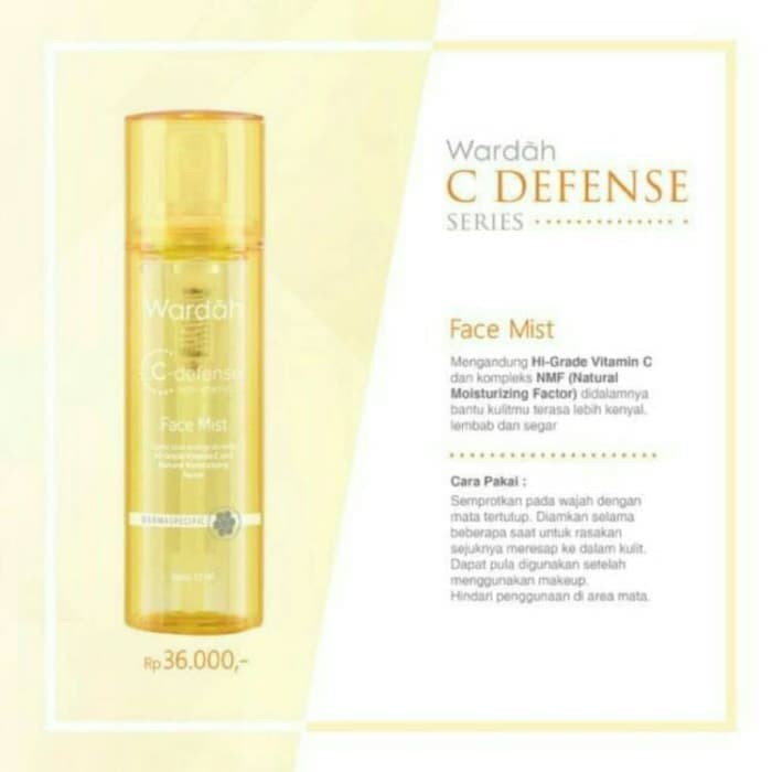 Jual WARDAH CDEFENSE FACE MIST 55 ml Shopee Indonesia