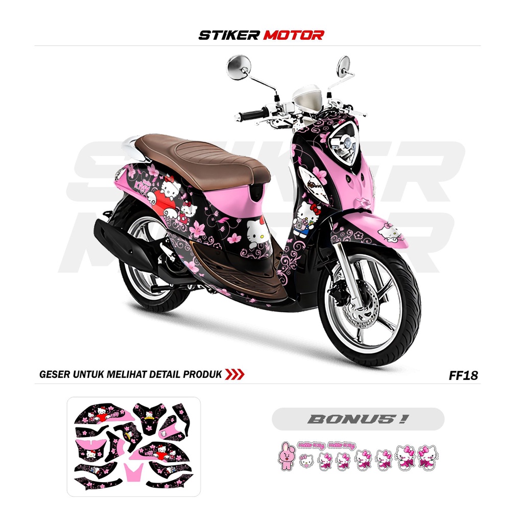 Jual DECAL STIKER FINO FULLBODY FF18 HELLO KITTY STICKER SETIKER ...
