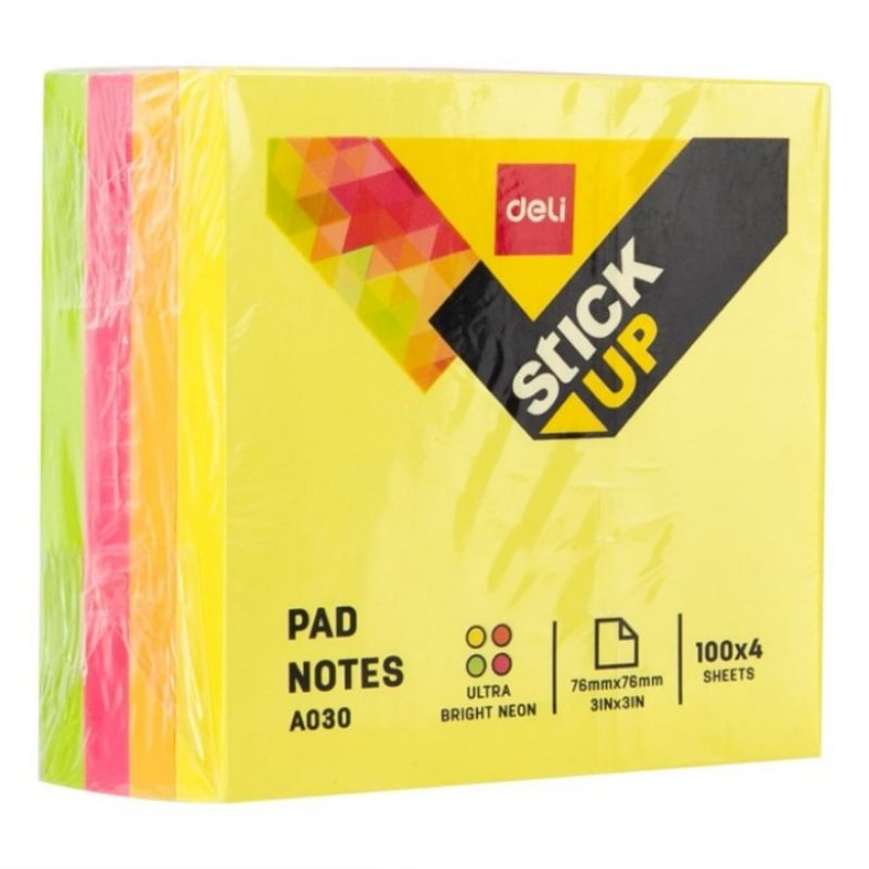 Jual Pad Notes Deli A030 76 x 76 mm (1 Pad) | Shopee Indonesia