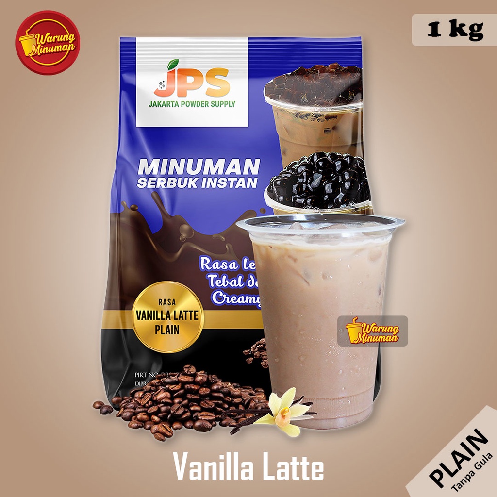 Jual Jps Plain Vanilla Latte 1 Kg Bubuk Minuman Tanpa Gula Powder Drink Serbuk Instan 9432