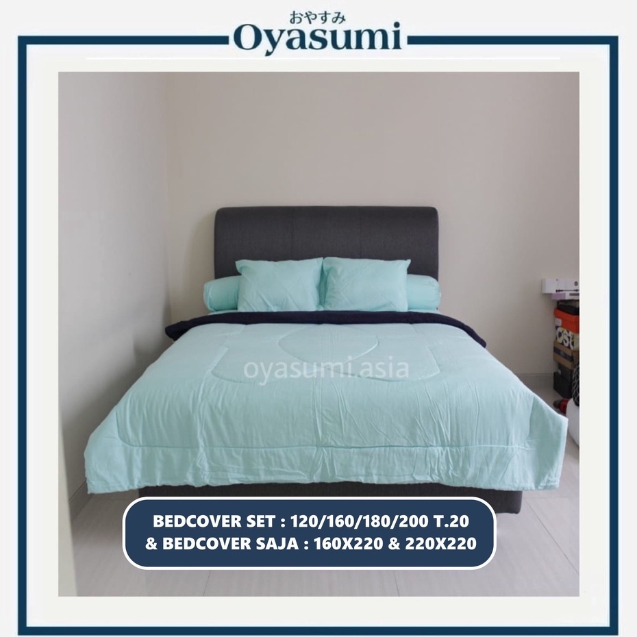 Jual Oyasumi Bedcover Set Polos Single Double Bedcover Only Bedcover ...